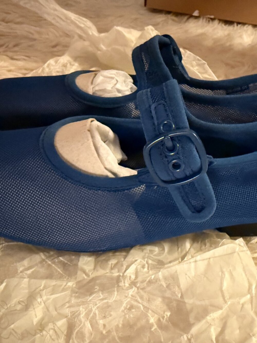 Camper - Casi Casi Myra Blue Textile Ballerinas - Size 38 - Picture 6 of 13